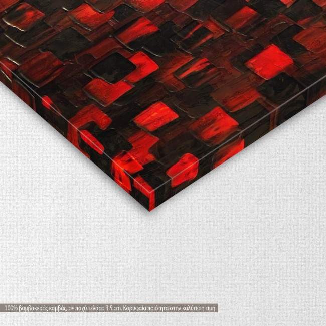 Canvas print Red and black, detail