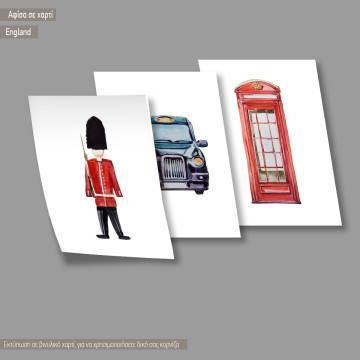 England ΙΧ, κάδρο, μαύρη κορνίζα τρίπτυχος 2