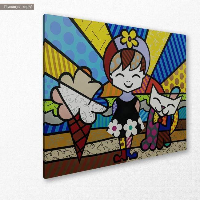 Canvas print Modern cubism, side