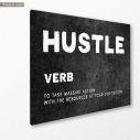 Canvas print Hustle, side