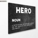 Canvas print Hero, side