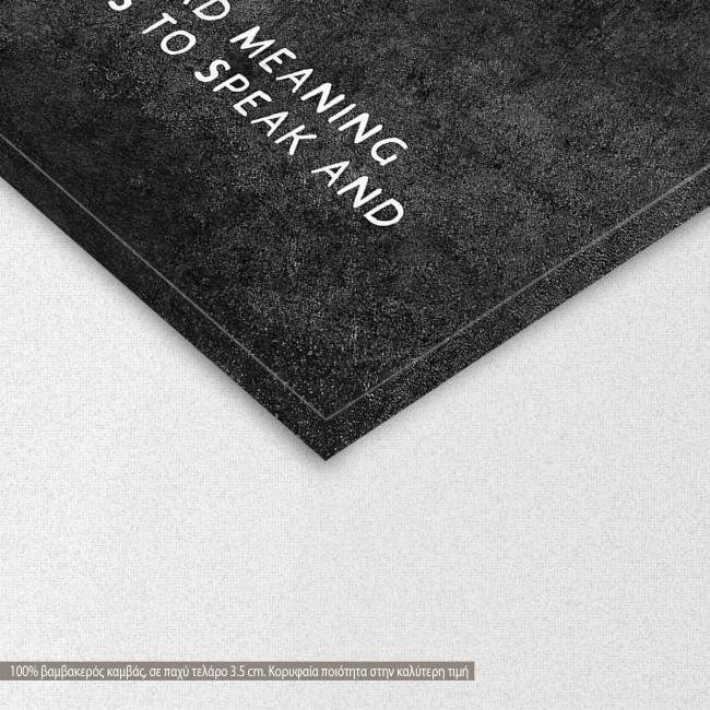 Canvas print Courage, detail