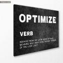 Canvas print Optimize, side