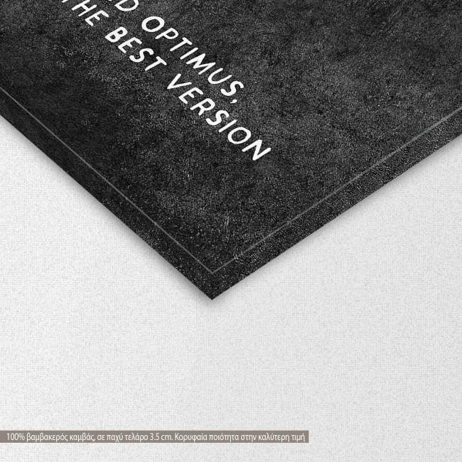 Canvas print Optimize, detail