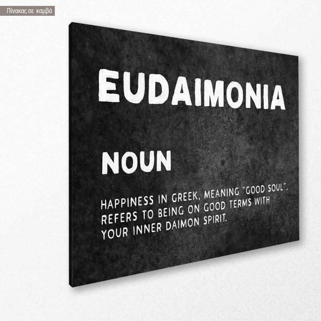 Canvas print Eudemonia, side