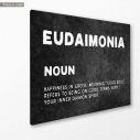 Canvas print Eudemonia, side