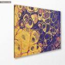 Canvas print Yellow with purple, side