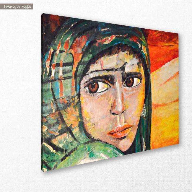 Πίνακας σε καμβά The woman, κοντινό