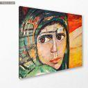 Canvas print The woman, side