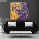 Canvas print Yellow with purple