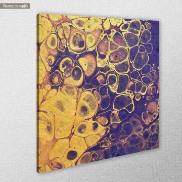Canvas print Yellow with purple 2