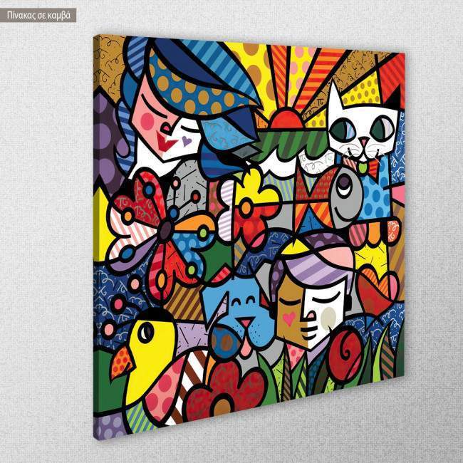 Canvas print Modern cubism, side