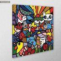 Canvas print Modern cubism, side