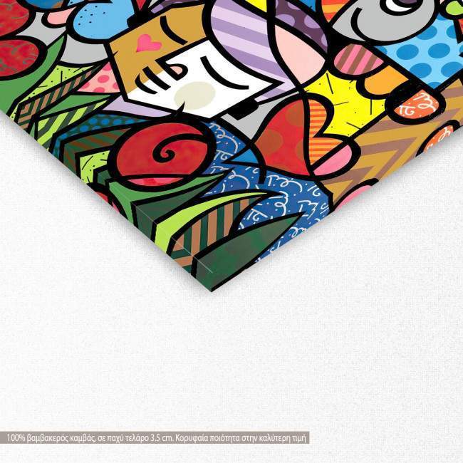 Canvas print Modern cubism, detail