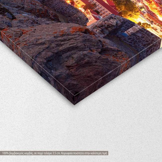 Canvas print Myrina, Lemnos, detail