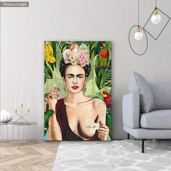 Πίνακας σε καμβά Frida collage