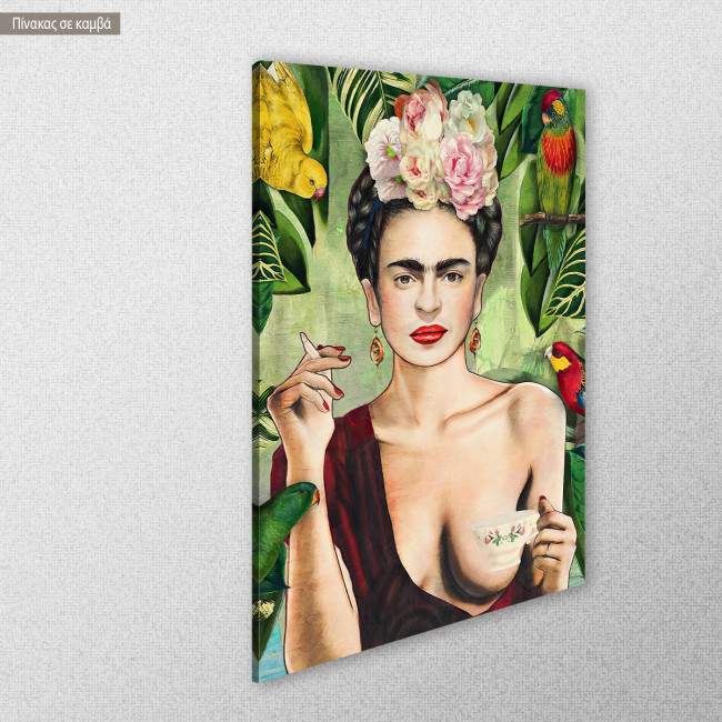 Canvas print Frida collage, side