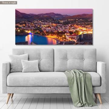 Canvas print Myrila, Lemnos, panoramic