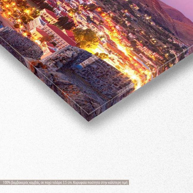 Canvas print Myrila, Lemnos, panoramic, detail