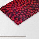 Canvas print Acrylic red on black, 3 panels, detail