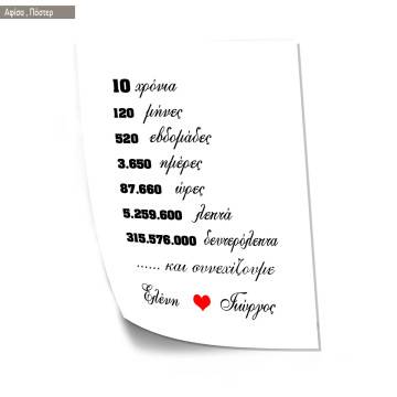 Επέτειος, κάδρο, μαύρη κορνίζα 2