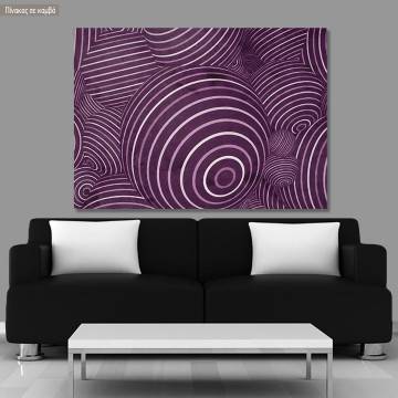 Canvas print Neon spheres monochrome