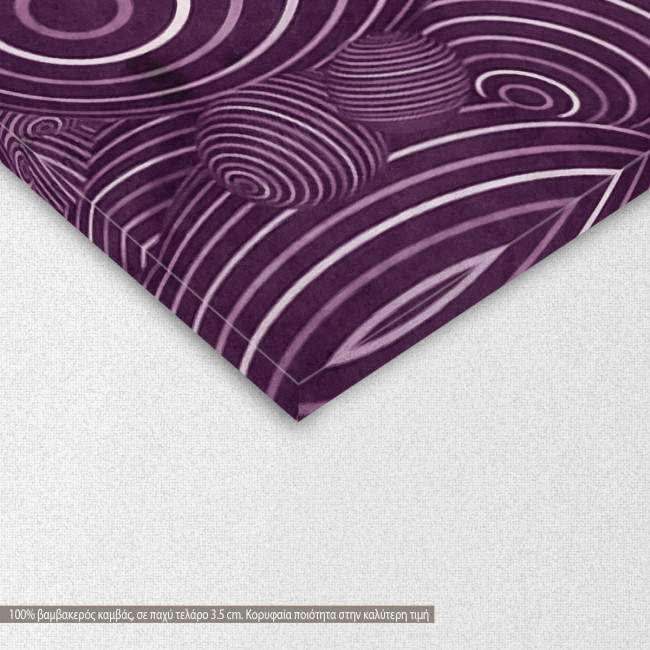 Canvas print Neon spheres monochrome