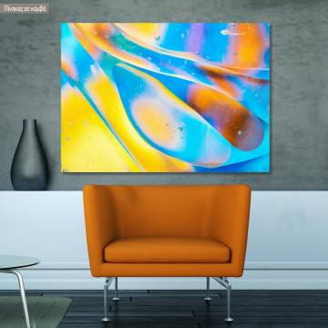 Canvas print A watercolor bubble close up