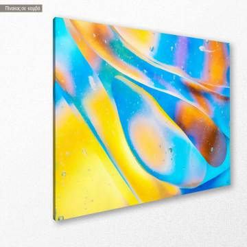 Canvas print A watercolor bubble close up 2