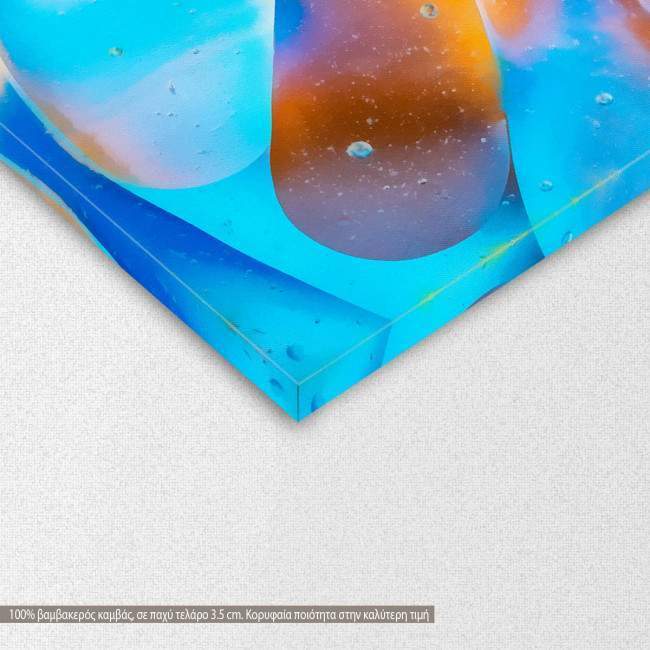 Πίνακας σε καμβά A watercolor bubble close up, λεπτομέρεια