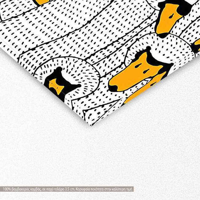 Canvas print Anatidaephobia, detail