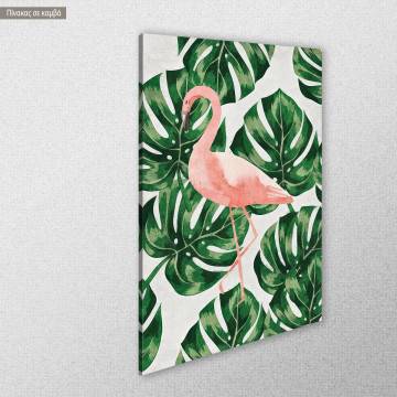 Πίνακας σε καμβά Flamingo watercolor Όψη 1 2