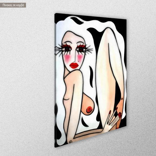 Canvas print Naked form, side