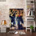 Canvas print Birth of the world reart (original by J. Miro)