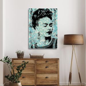 Πίνακας σε καμβά Frida in vintage Καμβάς τελαρωμένος Όψη 1 2