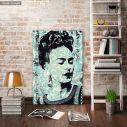 Πίνακας σε καμβά Frida in vintage, λεπτομέρεια