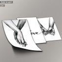 Love hands, αφίσα, πόστερ, τρίπτυχο