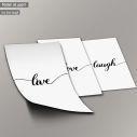 Poster live love laugh