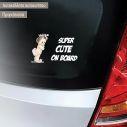 Baby car sticker Super Cute vintage princes on board