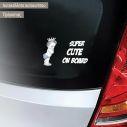 Baby car sticker Super Cute vintage princes on board