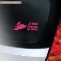 Car sticker  Jetski princess on board