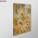 Canvas print Golden stone painting vertical, side