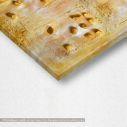 Canvas print Golden stone painting vertical, detail
