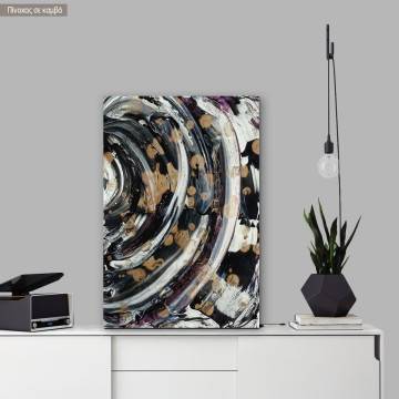 Canvas print Impasto abstract vertical