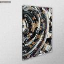 Canvas print Impasto abstract vertical, side