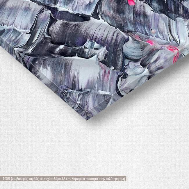 Πίνακας σε καμβά Impasto abstract I κάθετο, λεπτομέρεια