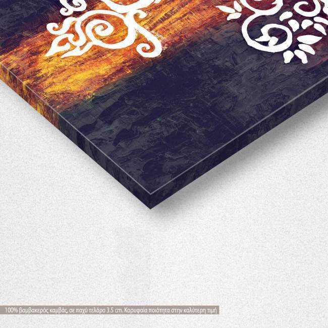 Canvas print Yoga mandala, detail