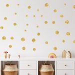 Wall stickers golden texture