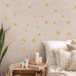Wall stickers golden texture