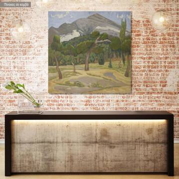 Canvas print  View of Penteli, Maleas